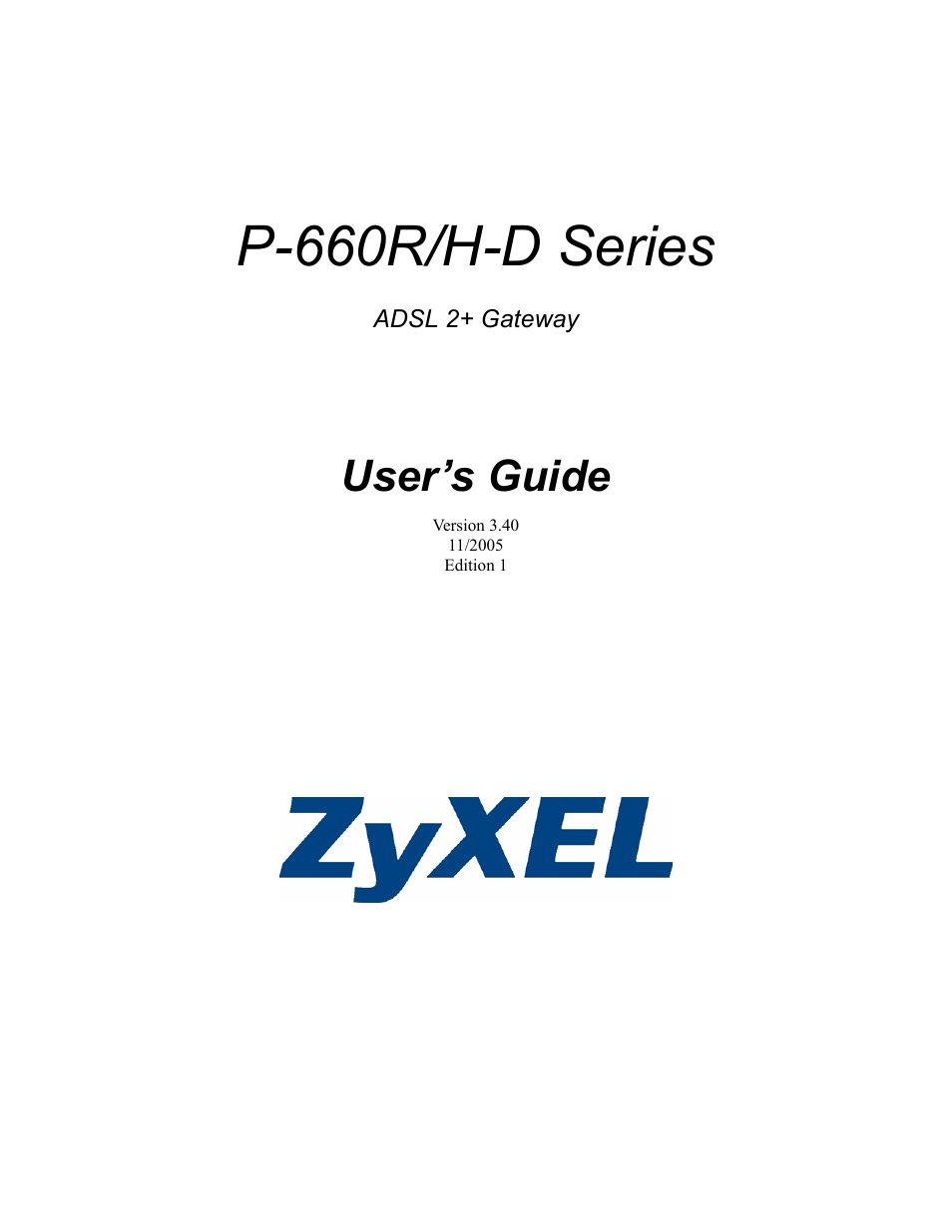 ZyXEL Communications P-660H-D Series User Manual | 421 pages