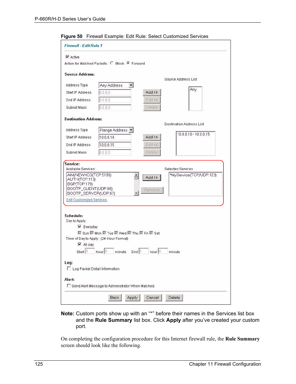 ZyXEL Communications P-660H-D Series User Manual | Page 126 / 421