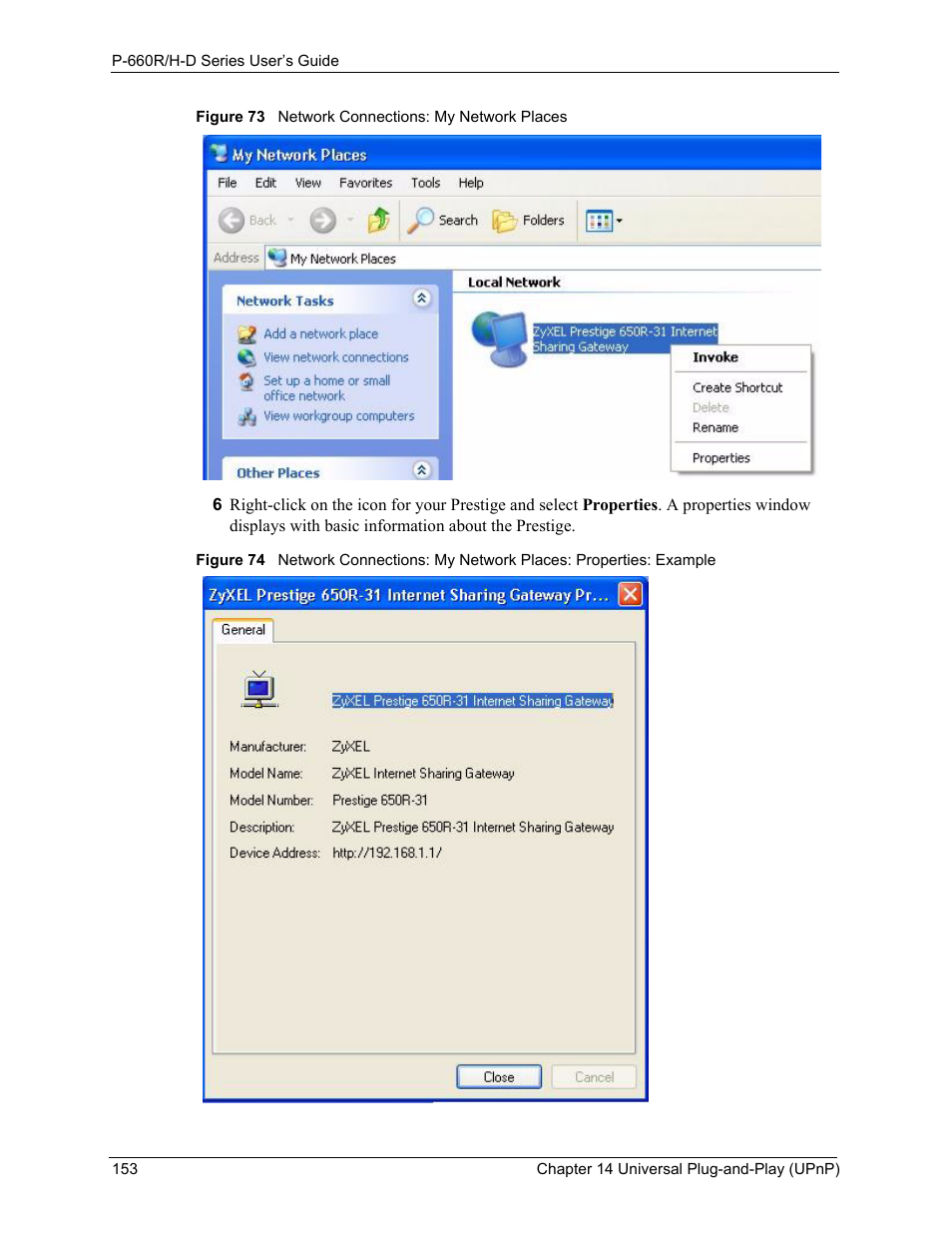ZyXEL Communications P-660H-D Series User Manual | Page 154 / 421