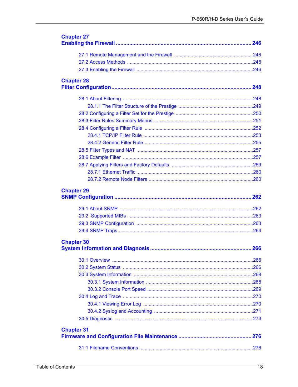 ZyXEL Communications P-660H-D Series User Manual | Page 19 / 421
