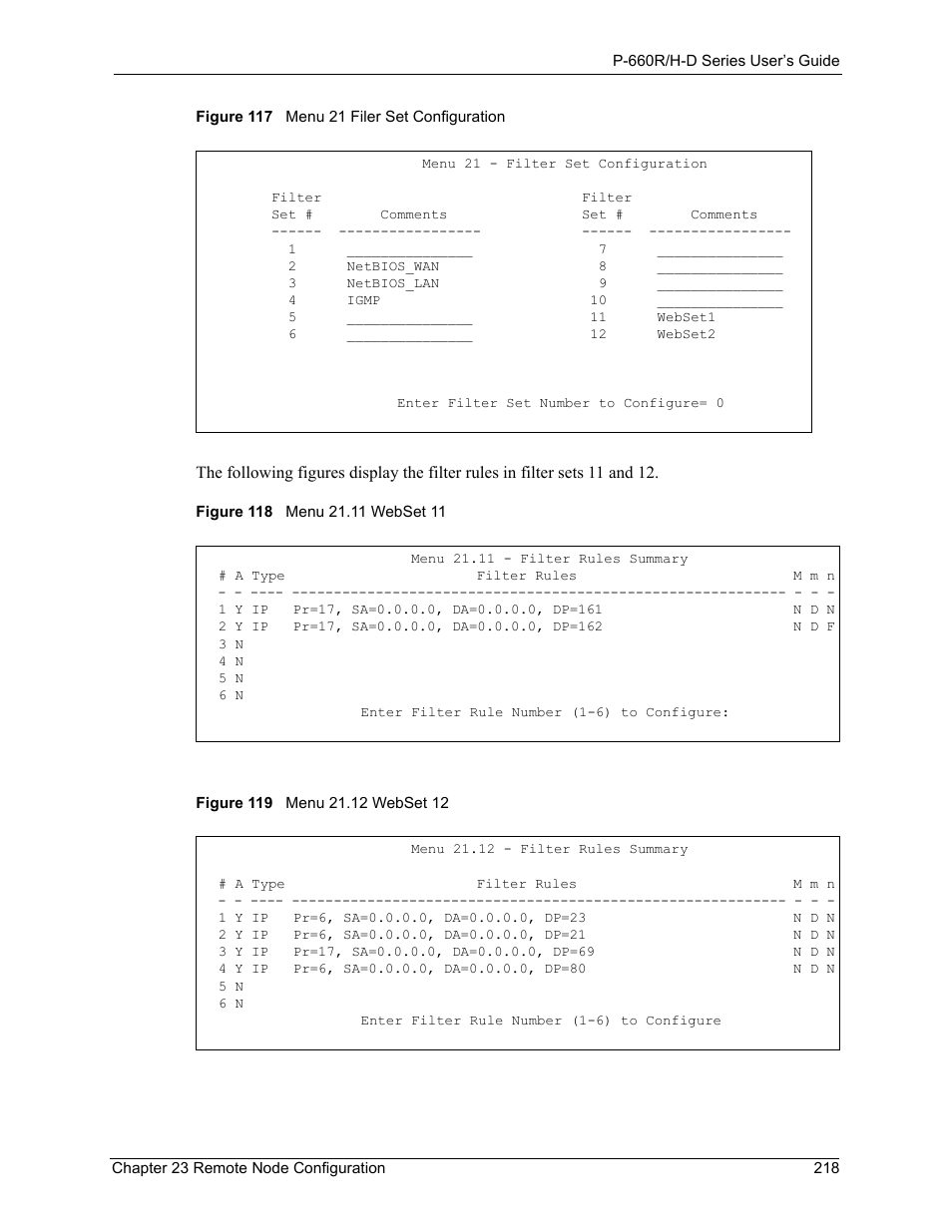 ZyXEL Communications P-660H-D Series User Manual | Page 219 / 421