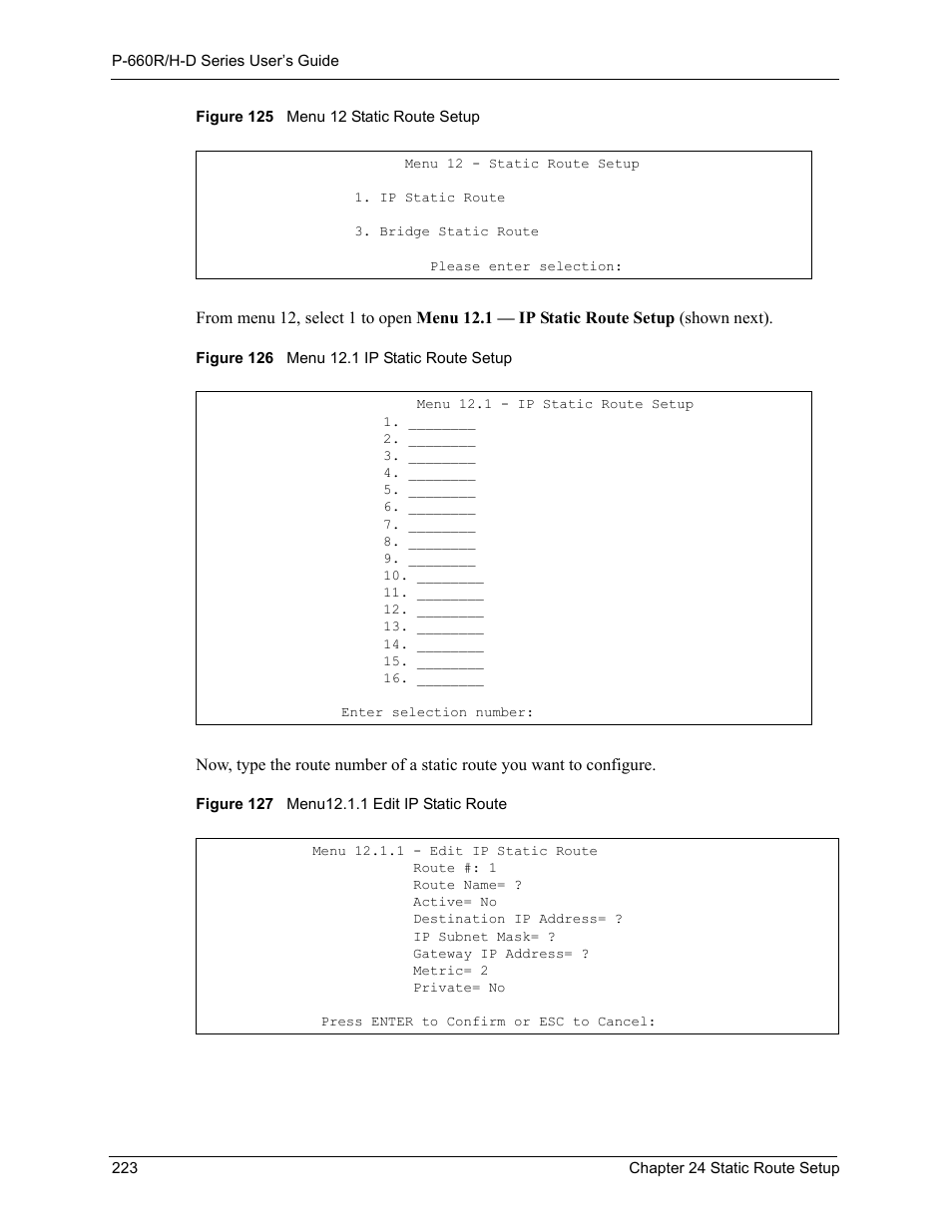 ZyXEL Communications P-660H-D Series User Manual | Page 224 / 421