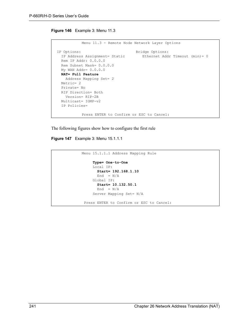 First iga). (see | ZyXEL Communications P-660H-D Series User Manual | Page 242 / 421