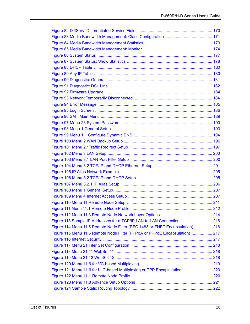 ZyXEL Communications P-660H-D Series User Manual | Page 27 / 421