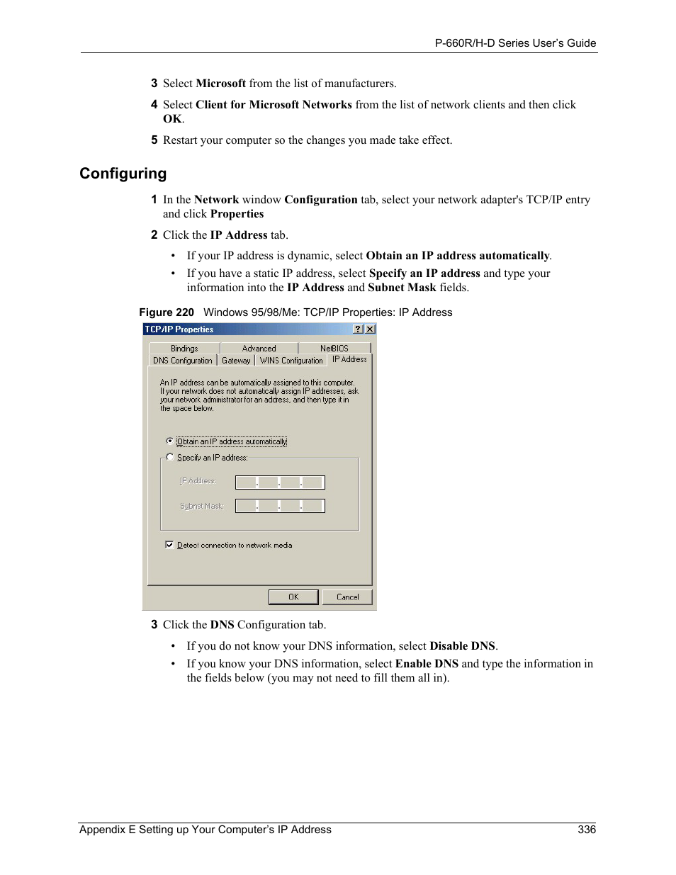 Configuring | ZyXEL Communications P-660H-D Series User Manual | Page 337 / 421