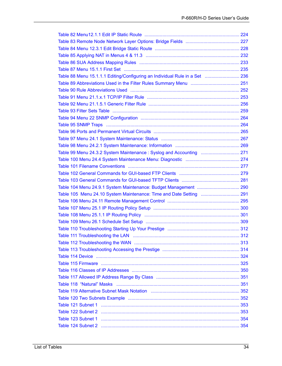 ZyXEL Communications P-660H-D Series User Manual | Page 35 / 421