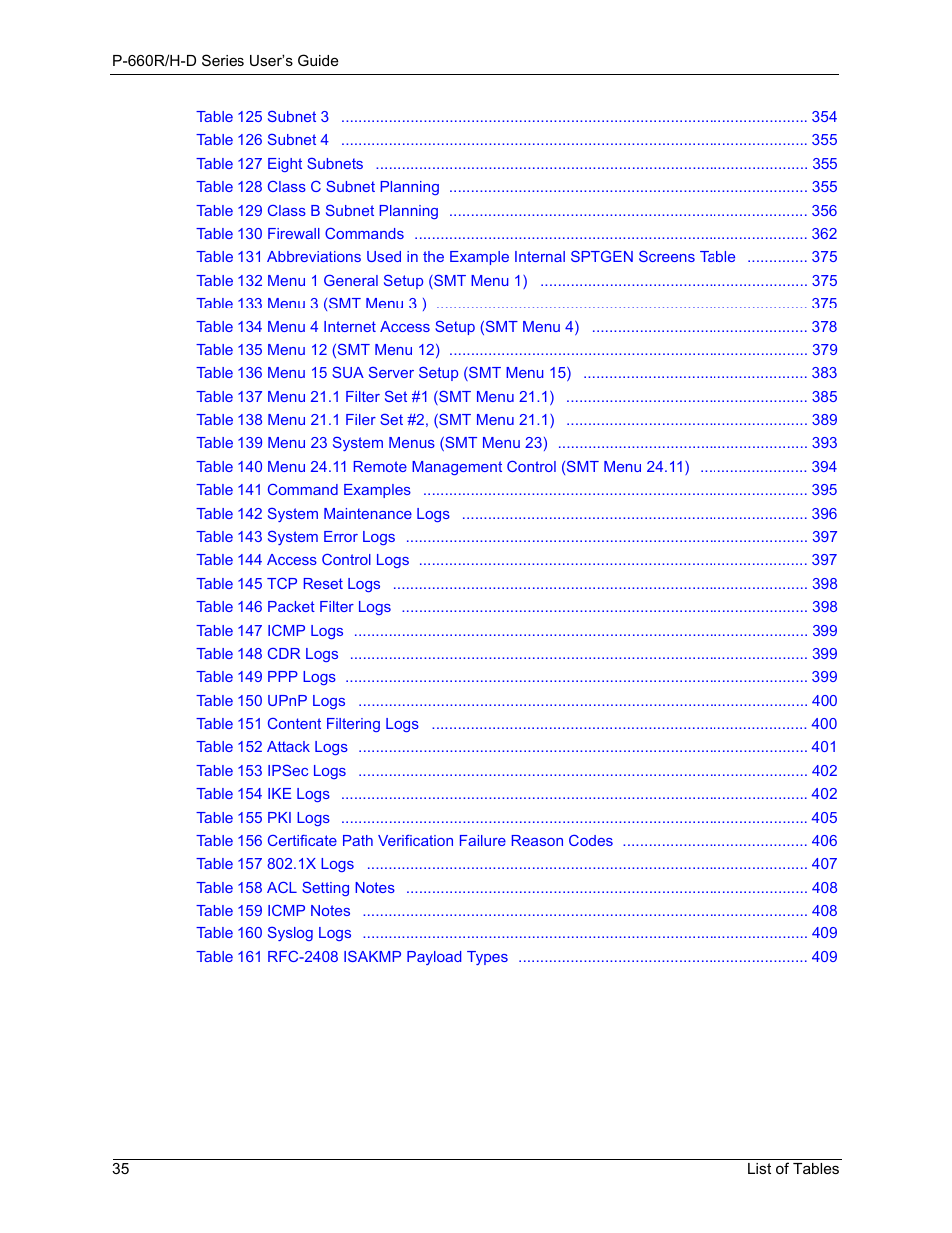 ZyXEL Communications P-660H-D Series User Manual | Page 36 / 421