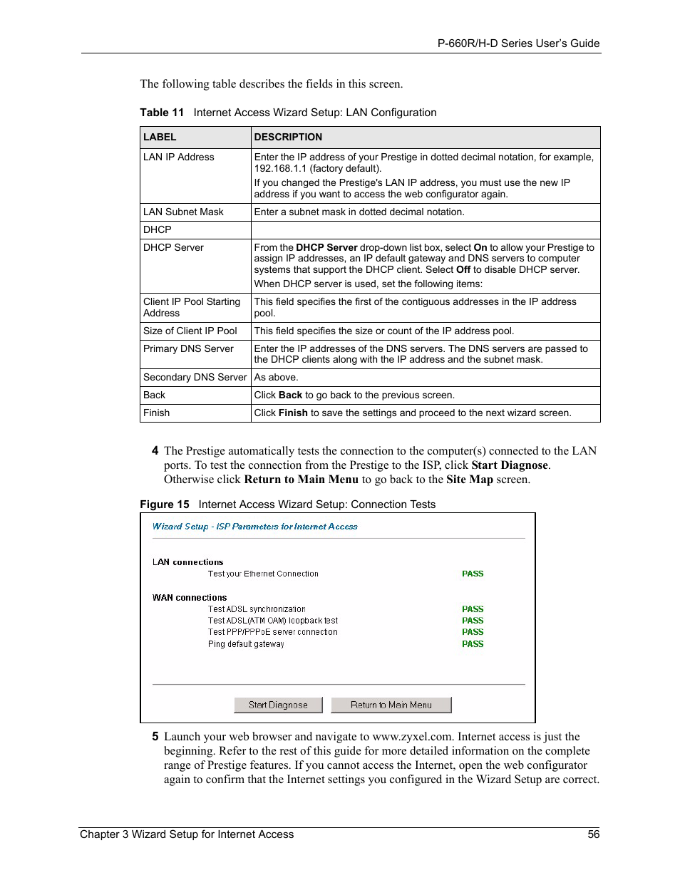 ZyXEL Communications P-660H-D Series User Manual | Page 57 / 421