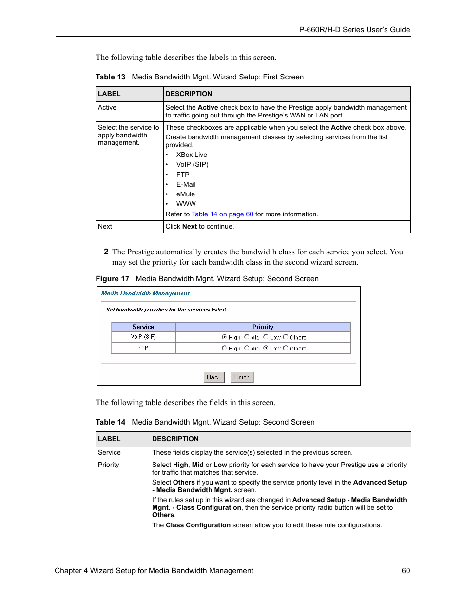 ZyXEL Communications P-660H-D Series User Manual | Page 61 / 421