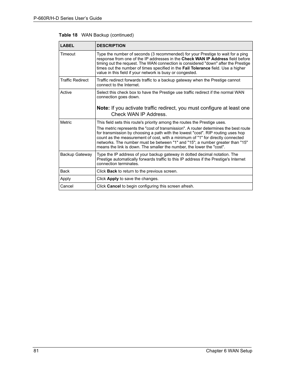 ZyXEL Communications P-660H-D Series User Manual | Page 82 / 421
