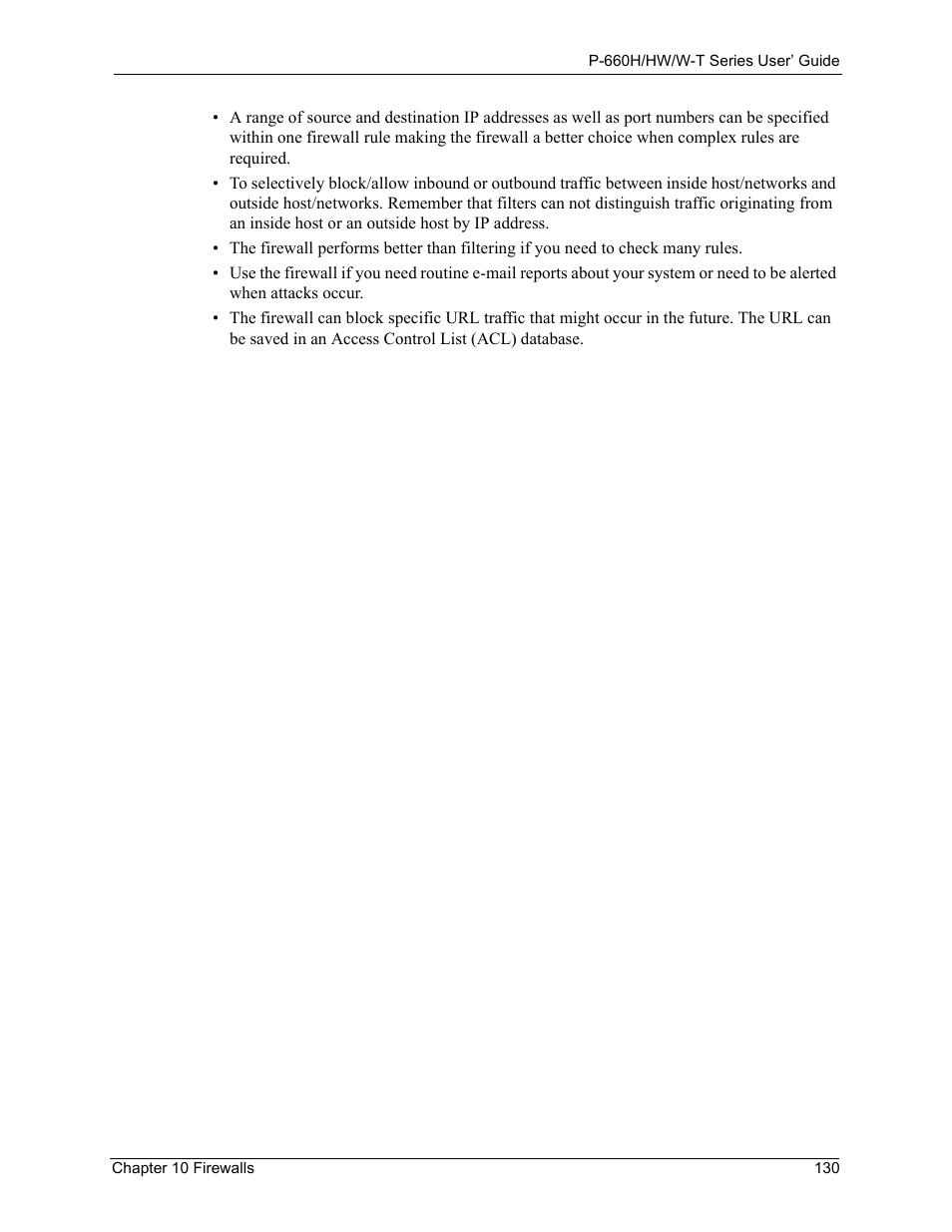 ZyXEL Communications ADSL 2+ Gateway P-660HW-T1 User Manual | Page 130 / 465