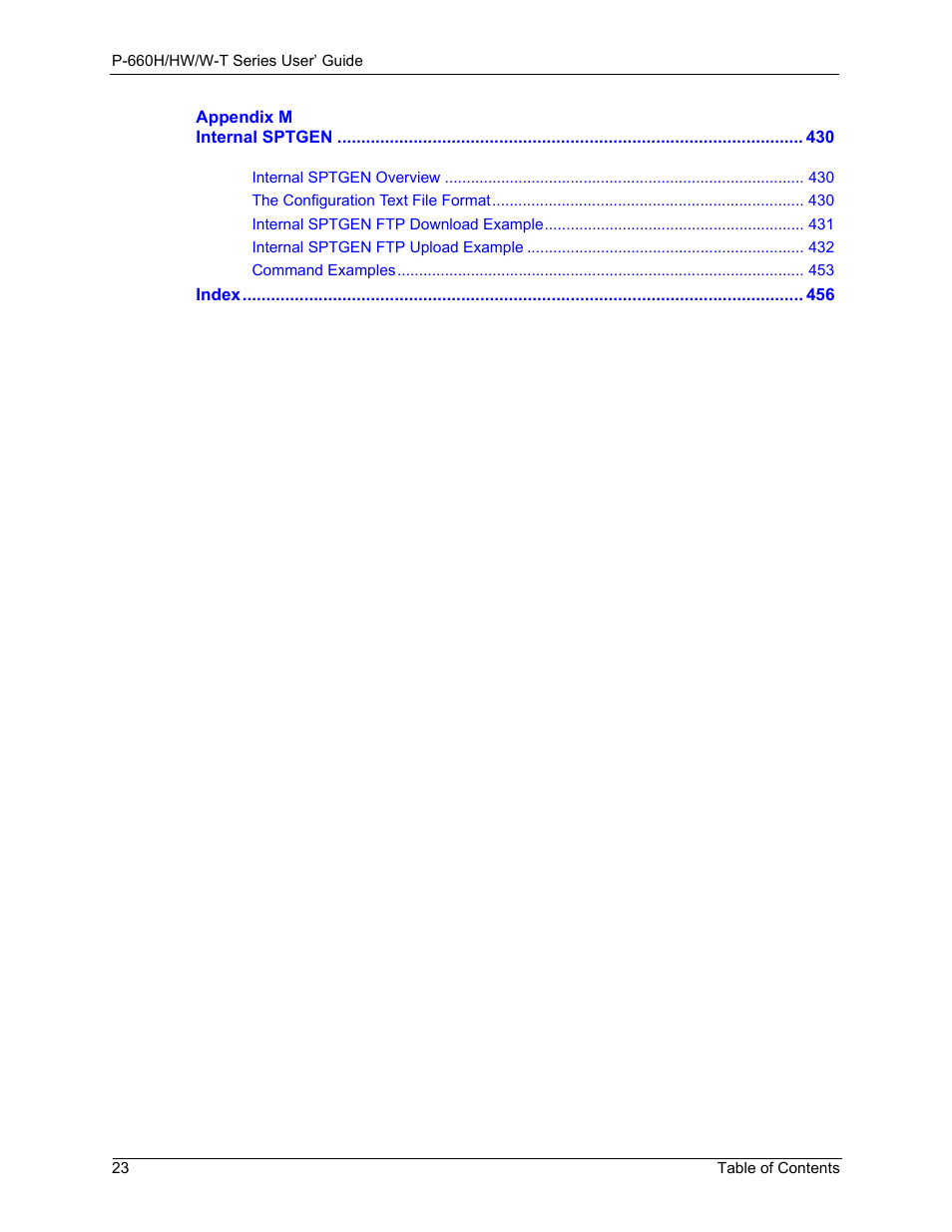 ZyXEL Communications ADSL 2+ Gateway P-660HW-T1 User Manual | Page 23 / 465