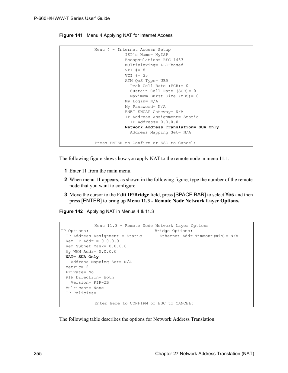 ZyXEL Communications ADSL 2+ Gateway P-660HW-T1 User Manual | Page 255 / 465