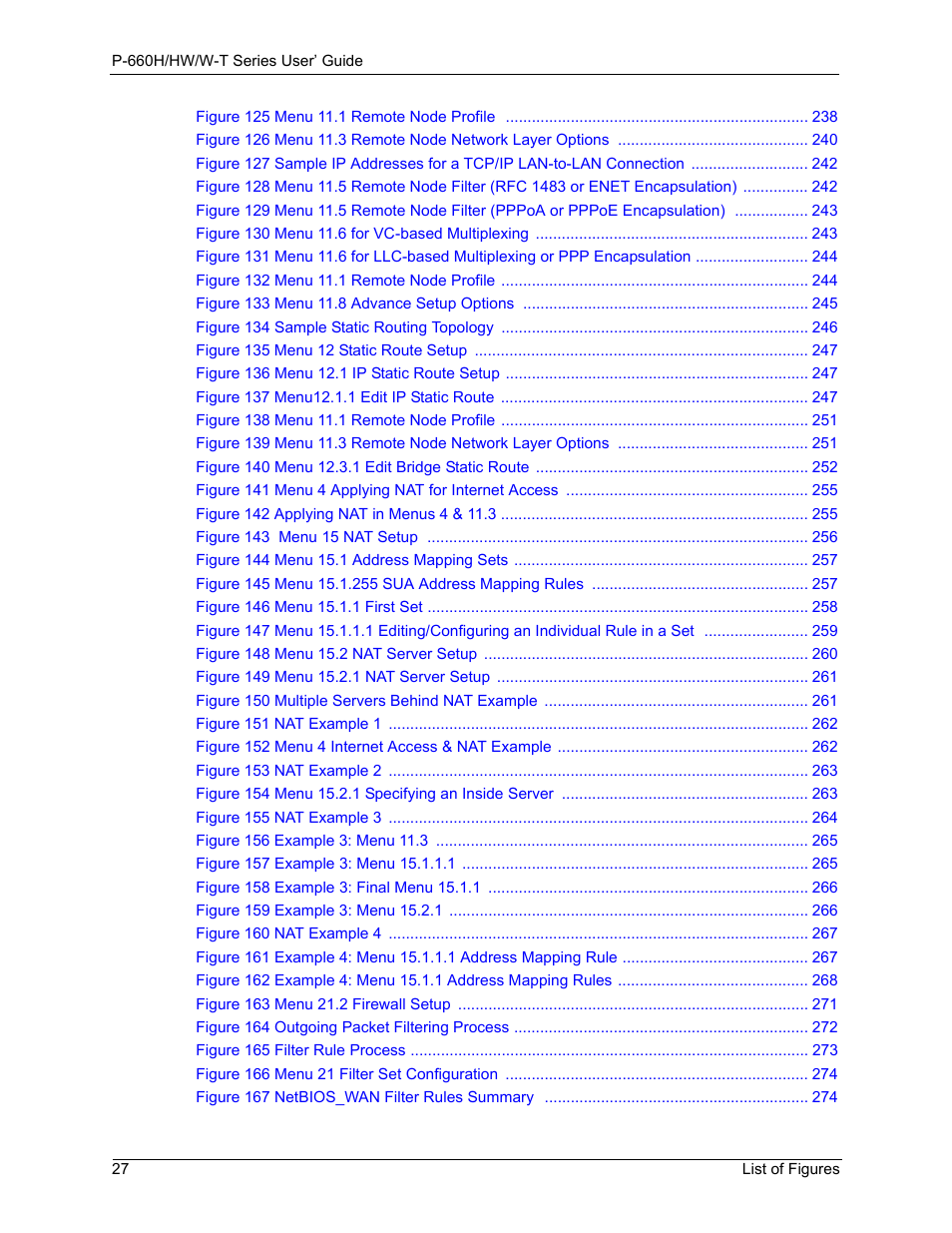 ZyXEL Communications ADSL 2+ Gateway P-660HW-T1 User Manual | Page 27 / 465