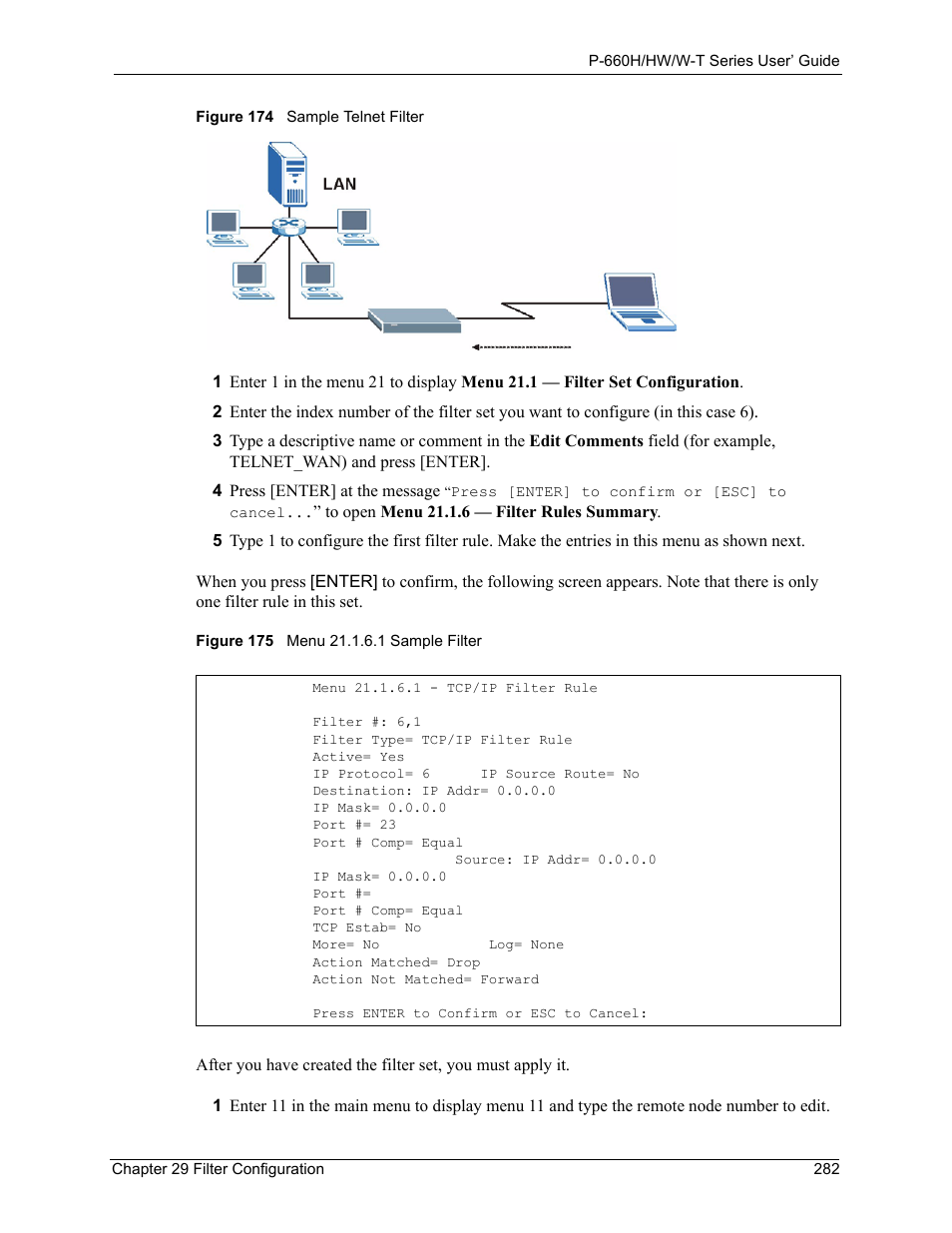 ZyXEL Communications ADSL 2+ Gateway P-660HW-T1 User Manual | Page 282 / 465