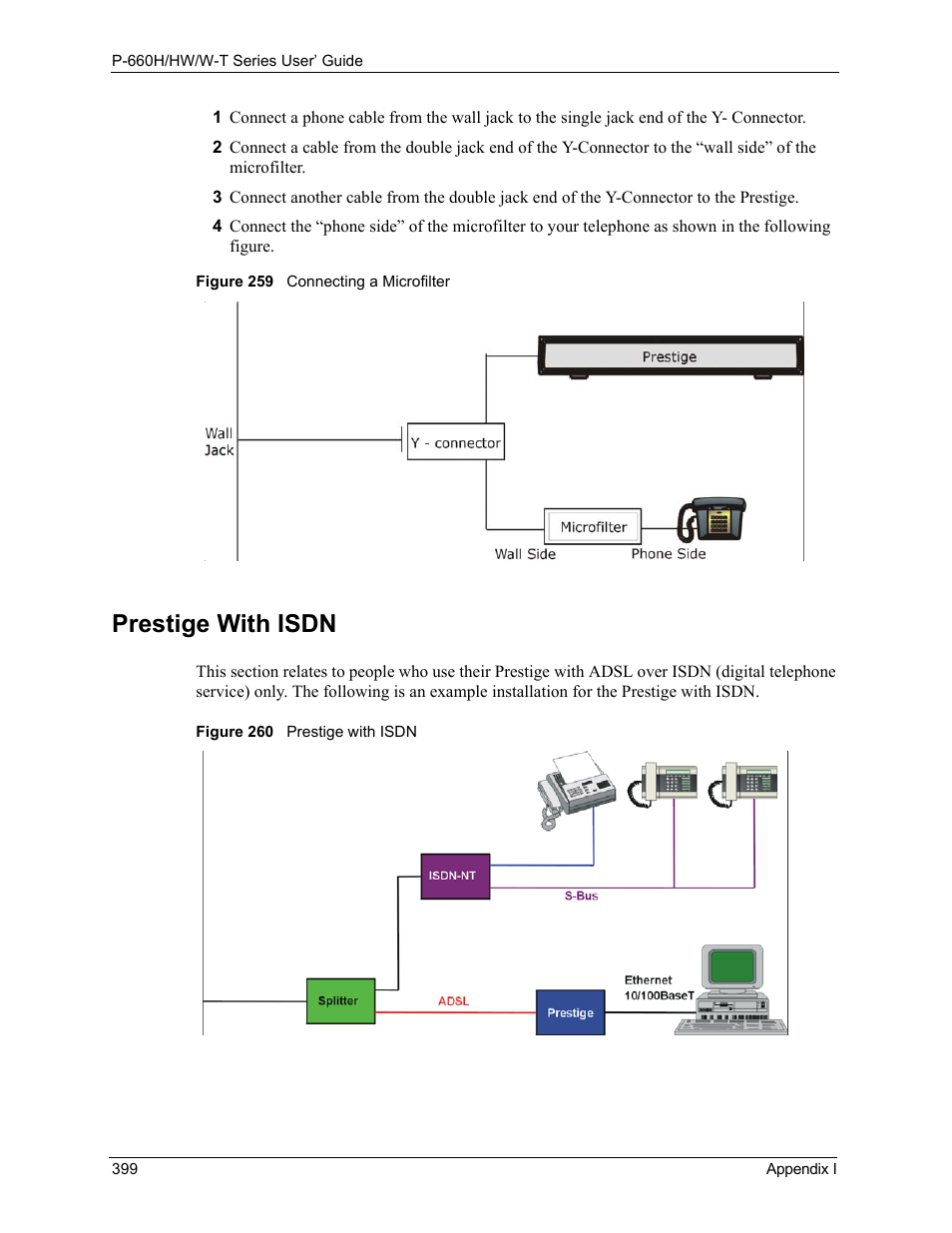 Prestige with isdn | ZyXEL Communications ADSL 2+ Gateway P-660HW-T1 User Manual | Page 399 / 465