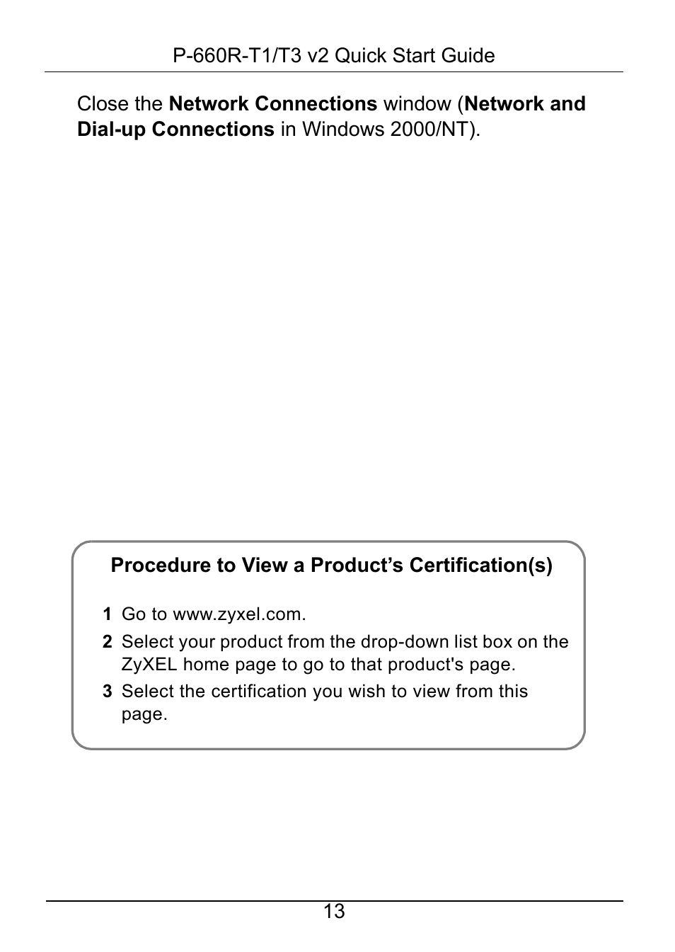 ZyXEL Communications P-660R-T1/T3 V2 User Manual | Page 14 / 15