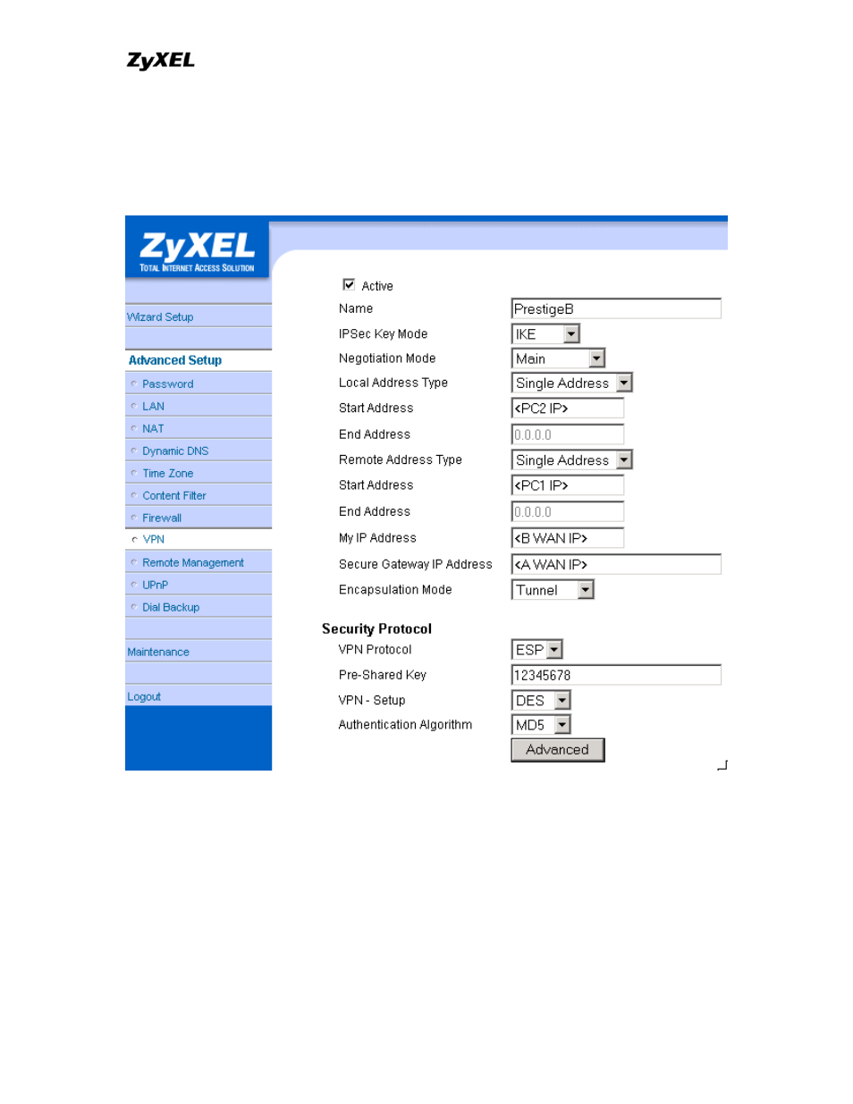 ZyXEL Communications P-202 User Manual | Page 145 / 434