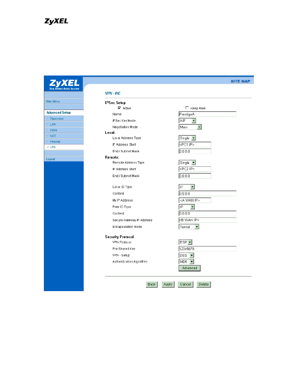 ZyXEL Communications P-202 User Manual | Page 171 / 434