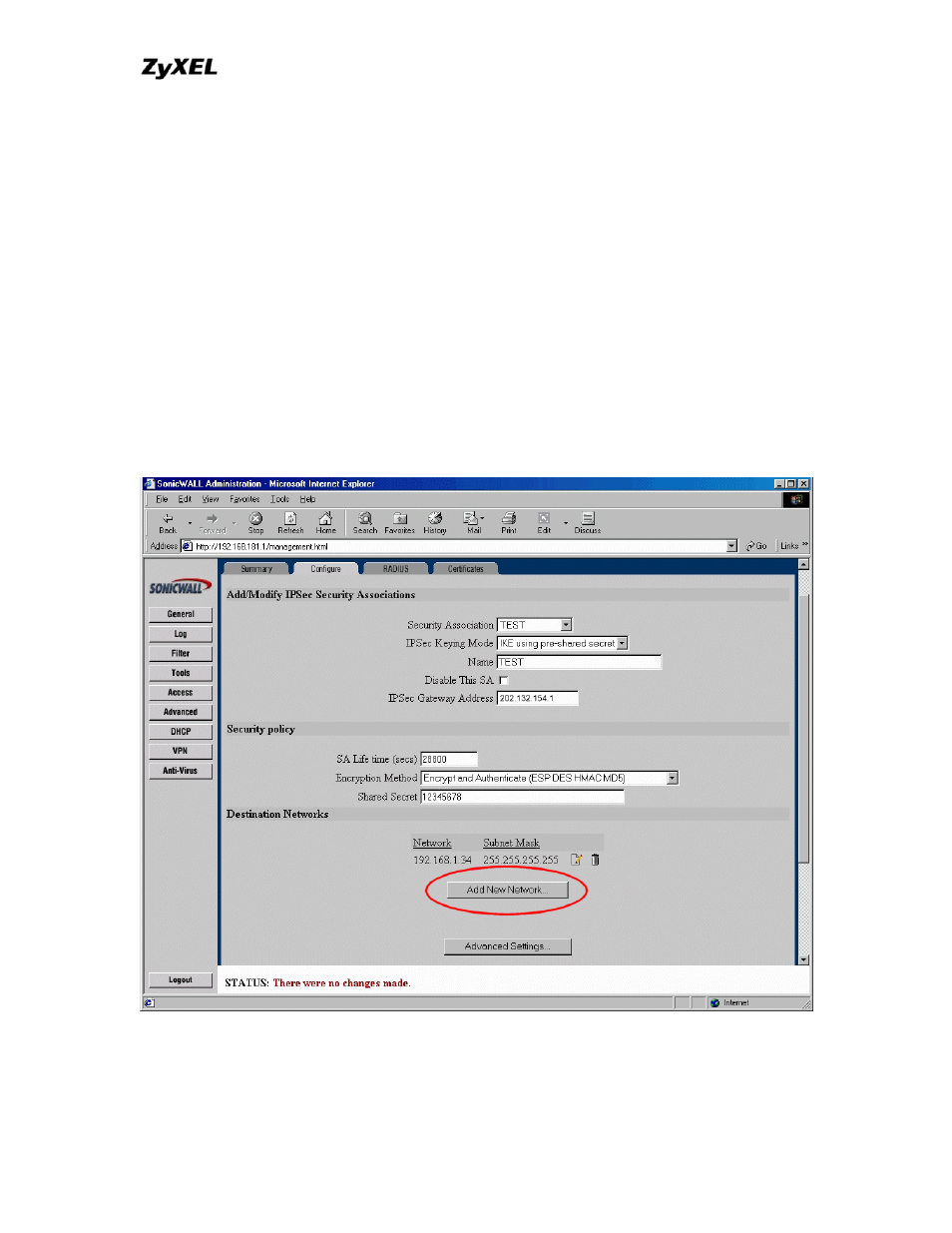 ZyXEL Communications P-202 User Manual | Page 184 / 434