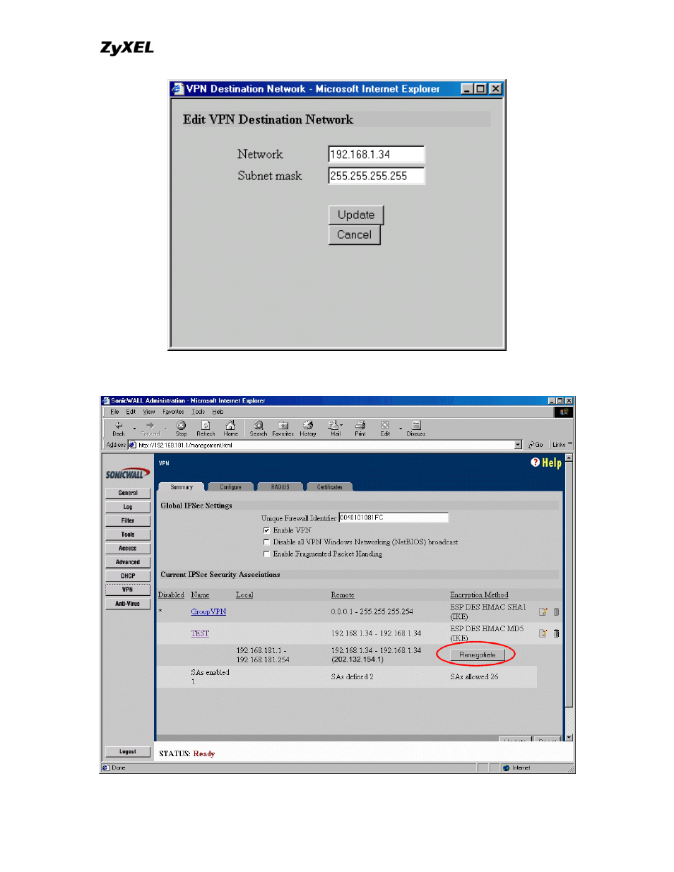 ZyXEL Communications P-202 User Manual | Page 185 / 434