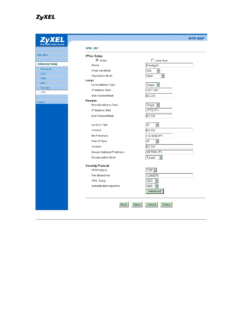 ZyXEL Communications P-202 User Manual | Page 194 / 434