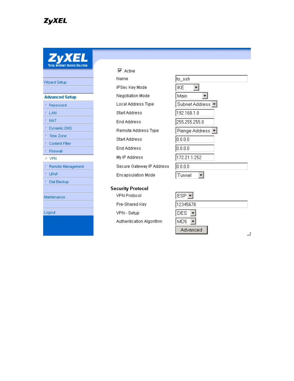 ZyXEL Communications P-202 User Manual | Page 300 / 434