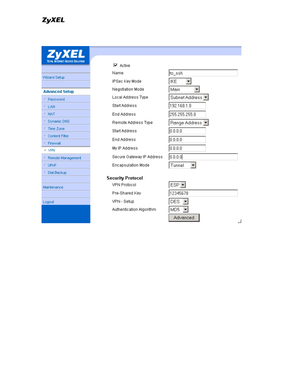 ZyXEL Communications P-202 User Manual | Page 322 / 434