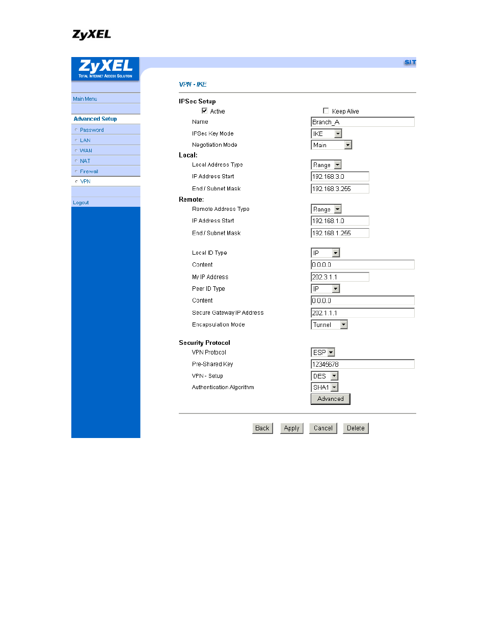 ZyXEL Communications P-202 User Manual | Page 350 / 434