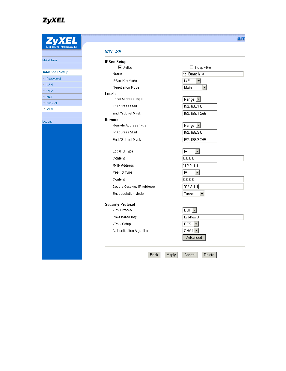 ZyXEL Communications P-202 User Manual | Page 356 / 434