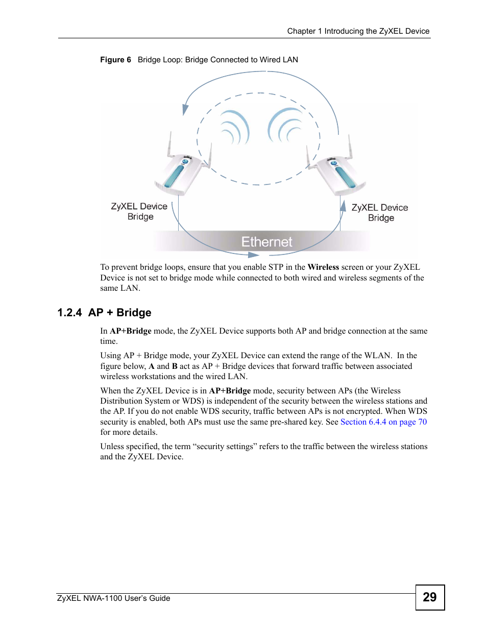 4 ap + bridge | ZyXEL Communications 802.11b/g Wireless Access Point NWA-1100 User Manual | Page 29 / 206