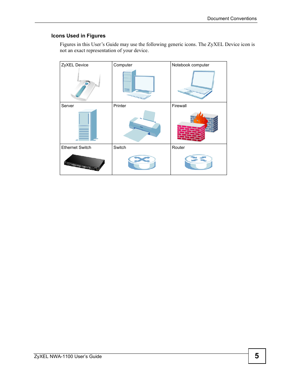 ZyXEL Communications 802.11b/g Wireless Access Point NWA-1100 User Manual | Page 5 / 206