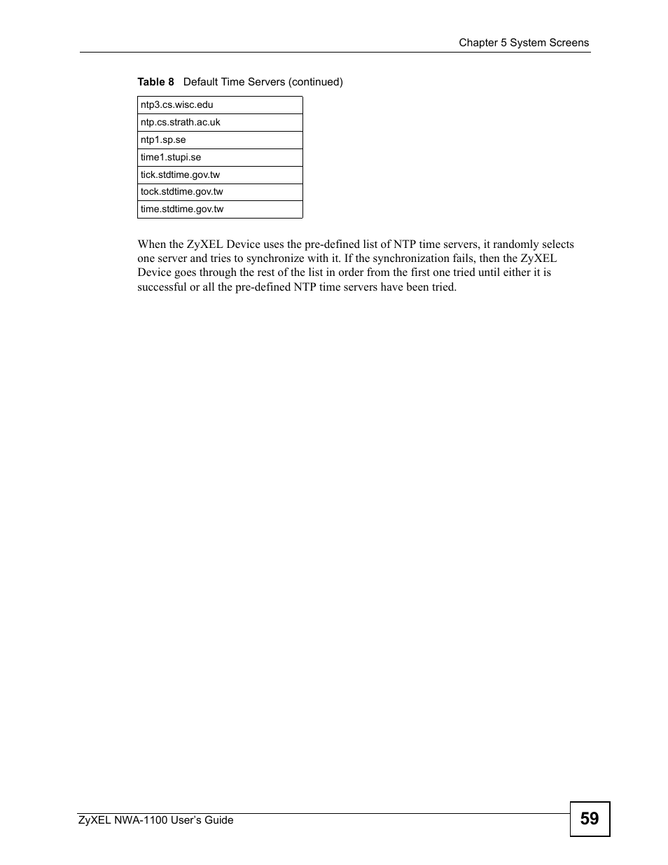ZyXEL Communications 802.11b/g Wireless Access Point NWA-1100 User Manual | Page 59 / 206