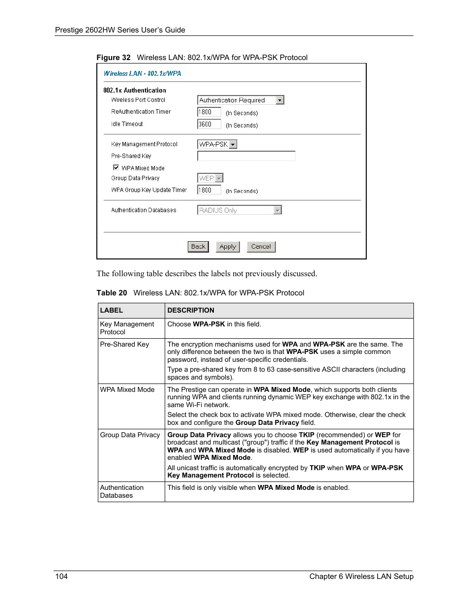 ZyXEL Communications ADSL VoIP IAD with 802.11g Wireless 2602HW Series User Manual | Page 104 / 519