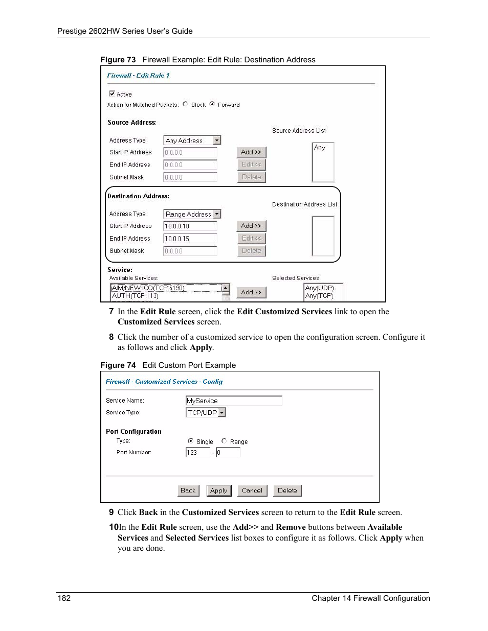 ZyXEL Communications ADSL VoIP IAD with 802.11g Wireless 2602HW Series User Manual | Page 182 / 519