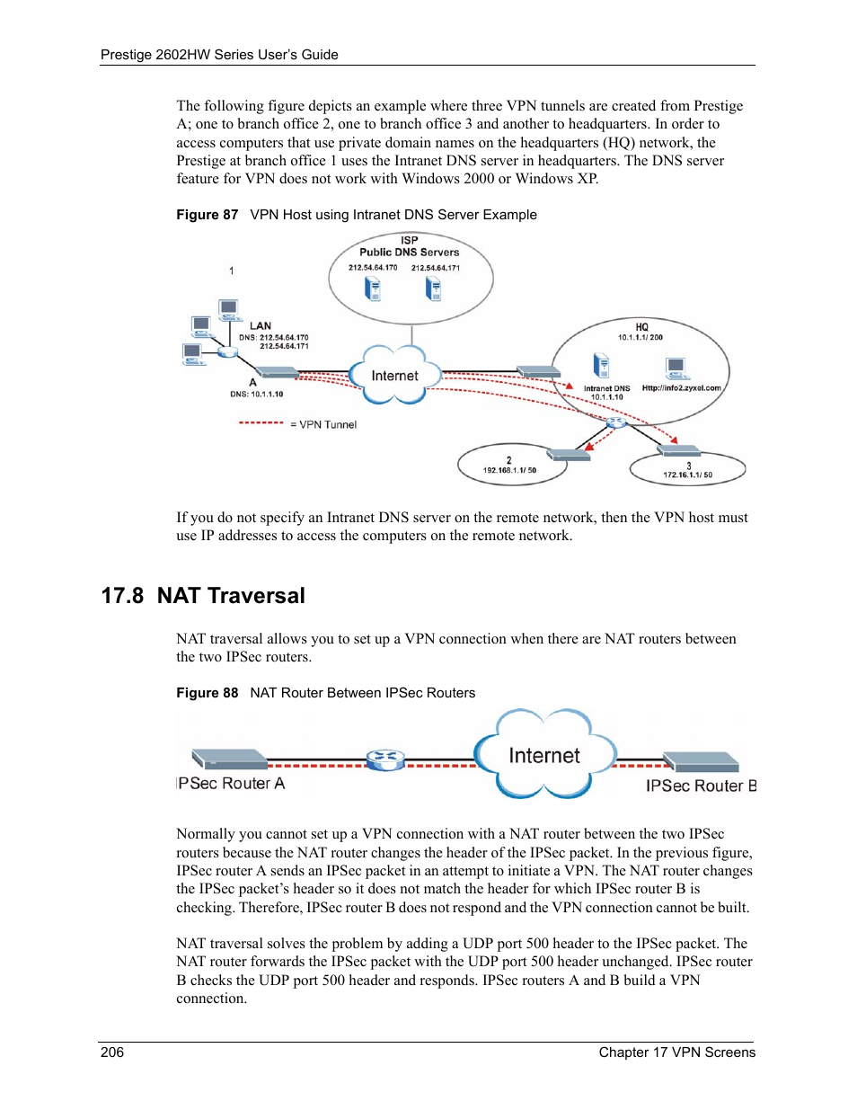 8 nat traversal | ZyXEL Communications ADSL VoIP IAD with 802.11g Wireless 2602HW Series User Manual | Page 206 / 519