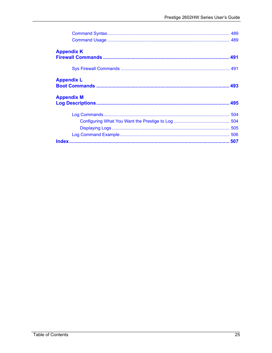 ZyXEL Communications ADSL VoIP IAD with 802.11g Wireless 2602HW Series User Manual | Page 25 / 519
