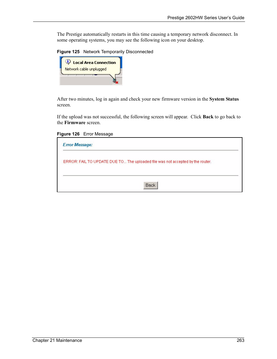 ZyXEL Communications ADSL VoIP IAD with 802.11g Wireless 2602HW Series User Manual | Page 263 / 519