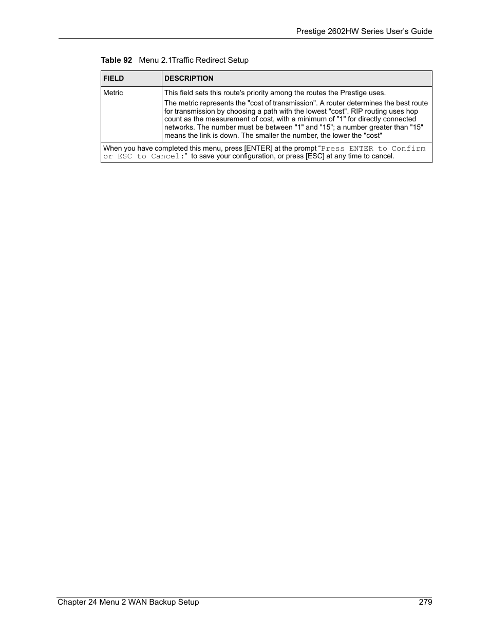 ZyXEL Communications ADSL VoIP IAD with 802.11g Wireless 2602HW Series User Manual | Page 279 / 519