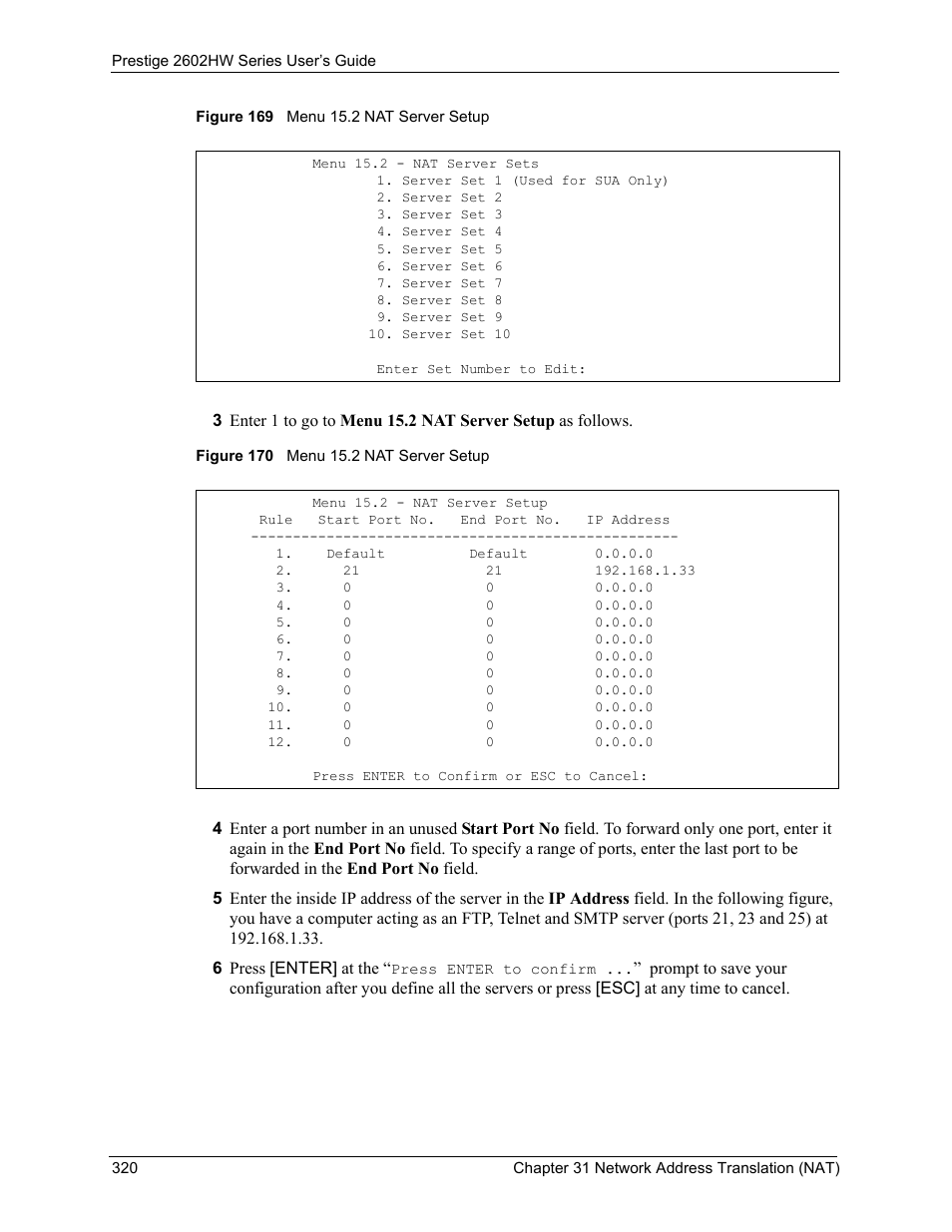ZyXEL Communications ADSL VoIP IAD with 802.11g Wireless 2602HW Series User Manual | Page 320 / 519
