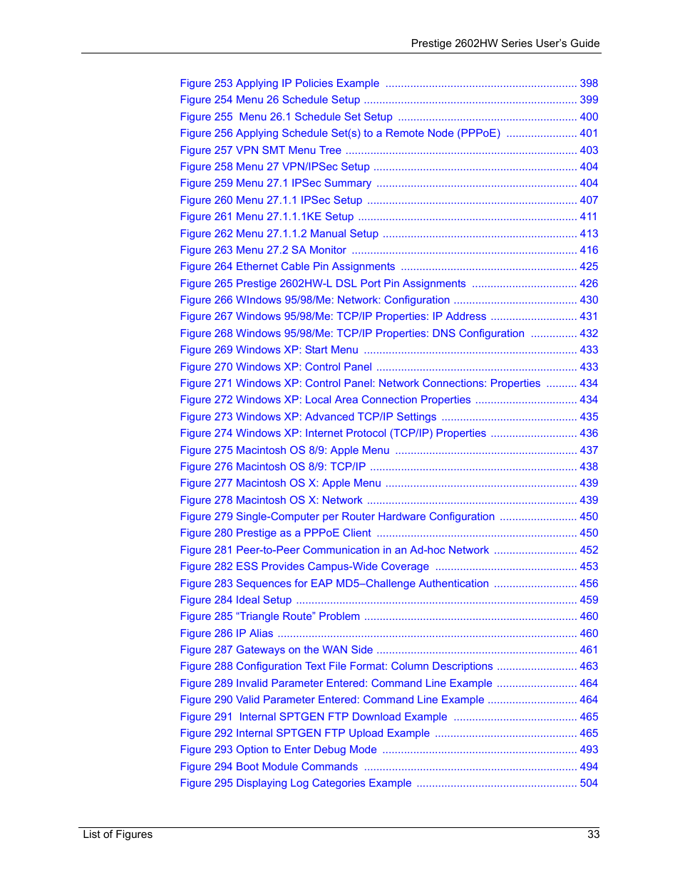 ZyXEL Communications ADSL VoIP IAD with 802.11g Wireless 2602HW Series User Manual | Page 33 / 519