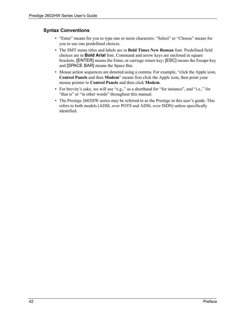 ZyXEL Communications ADSL VoIP IAD with 802.11g Wireless 2602HW Series User Manual | Page 42 / 519