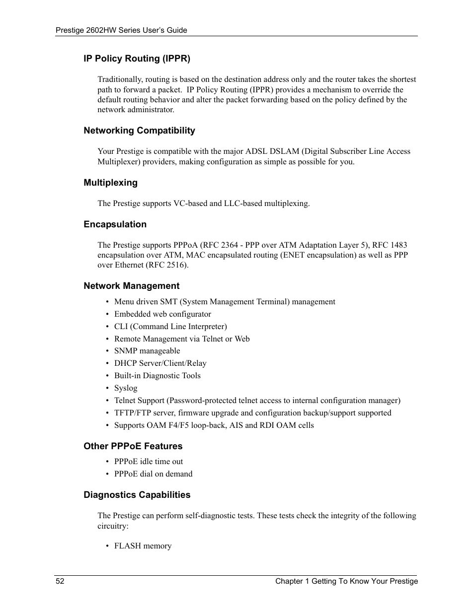 ZyXEL Communications ADSL VoIP IAD with 802.11g Wireless 2602HW Series User Manual | Page 52 / 519