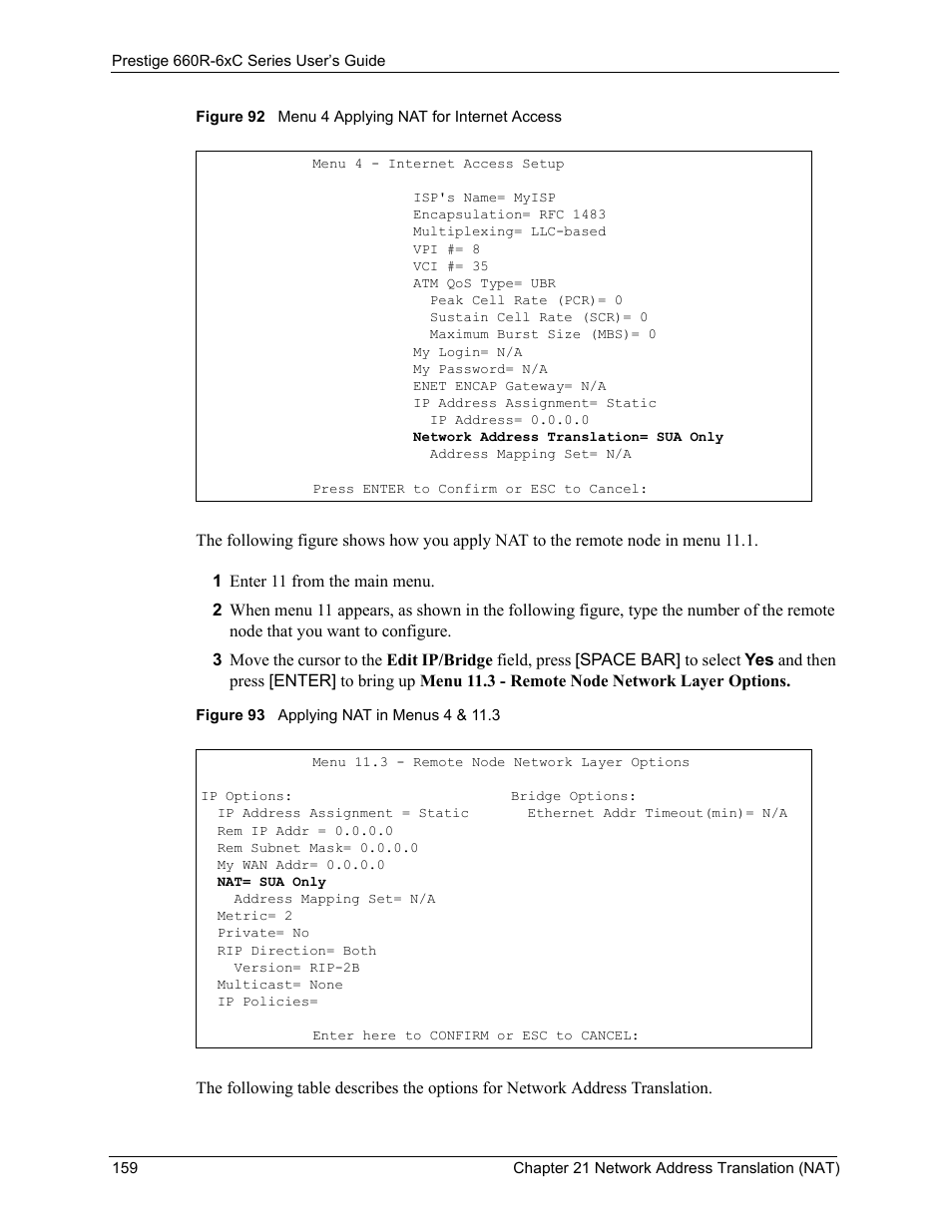 ZyXEL Communications ADSL/ADSL2/ADSL2+ Router 660R-6xC Series User Manual | Page 160 / 282