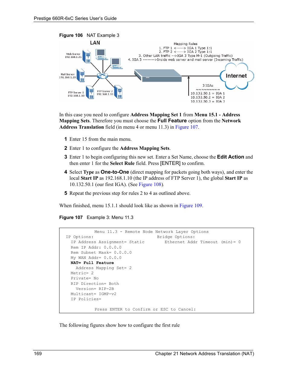 ZyXEL Communications ADSL/ADSL2/ADSL2+ Router 660R-6xC Series User Manual | Page 170 / 282