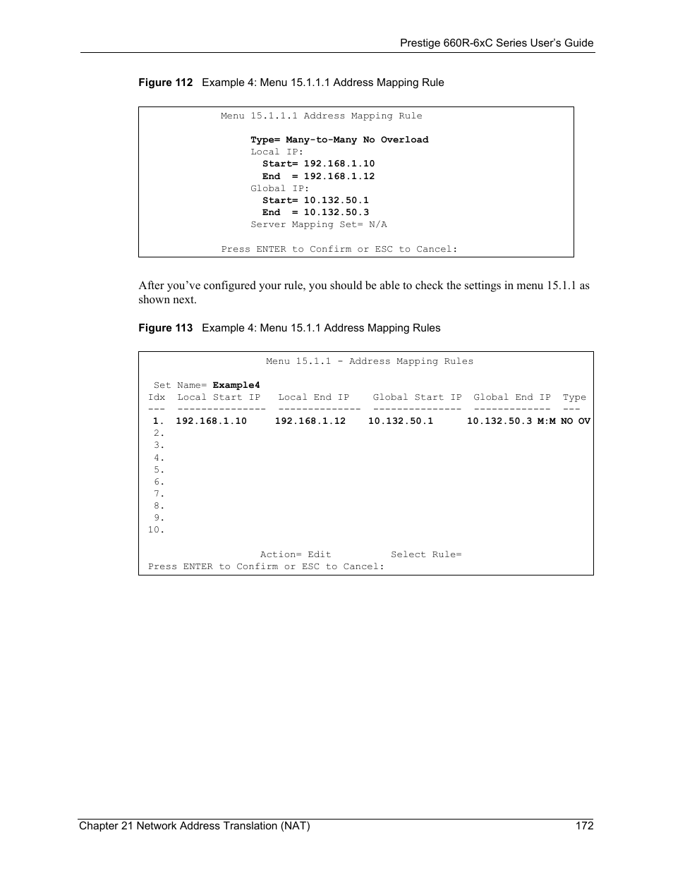 ZyXEL Communications ADSL/ADSL2/ADSL2+ Router 660R-6xC Series User Manual | Page 173 / 282