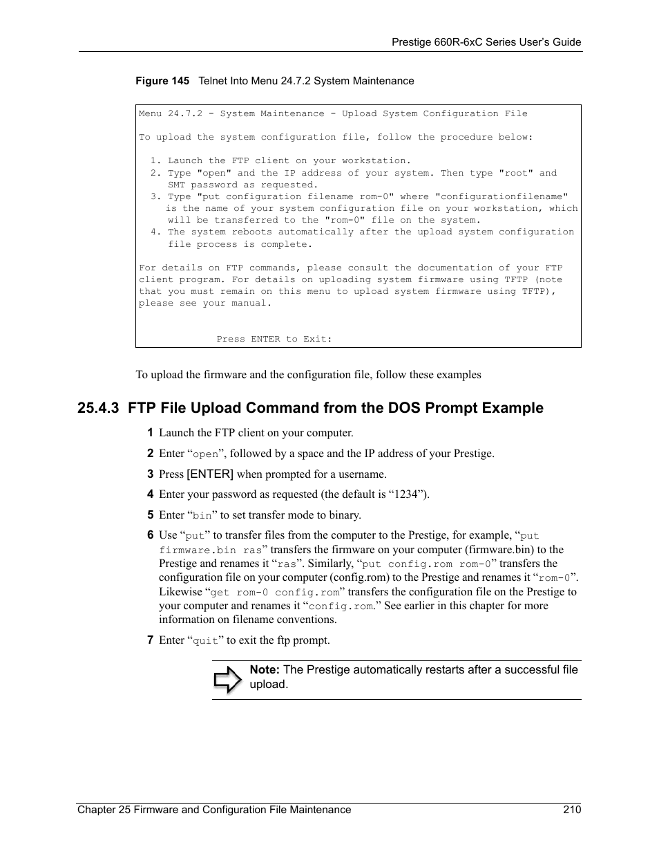 ZyXEL Communications ADSL/ADSL2/ADSL2+ Router 660R-6xC Series User Manual | Page 211 / 282