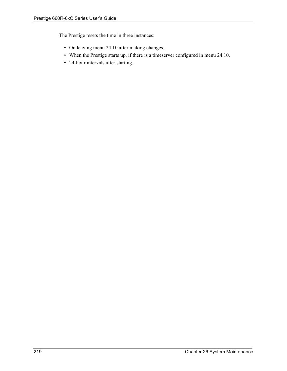 ZyXEL Communications ADSL/ADSL2/ADSL2+ Router 660R-6xC Series User Manual | Page 220 / 282