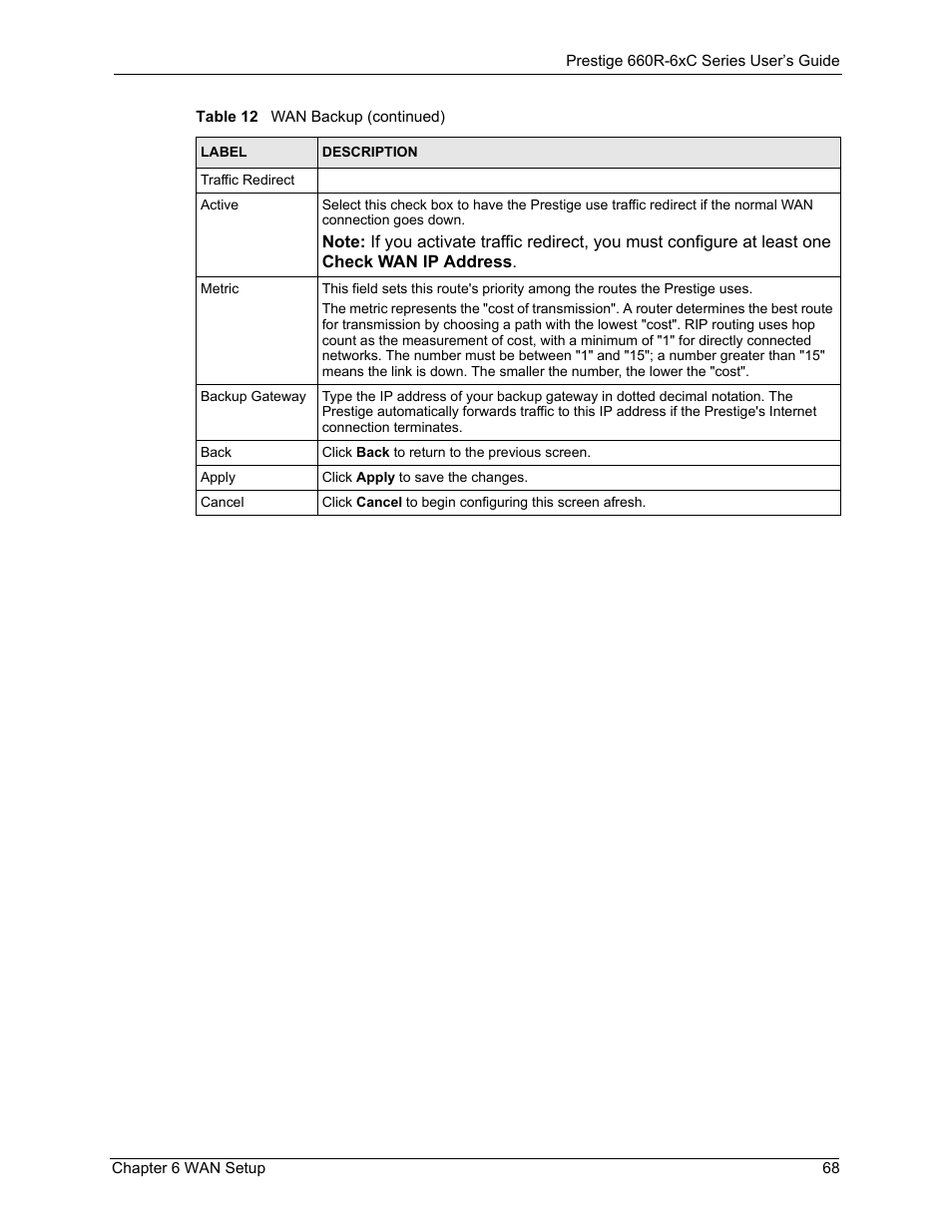 ZyXEL Communications ADSL/ADSL2/ADSL2+ Router 660R-6xC Series User Manual | Page 69 / 282