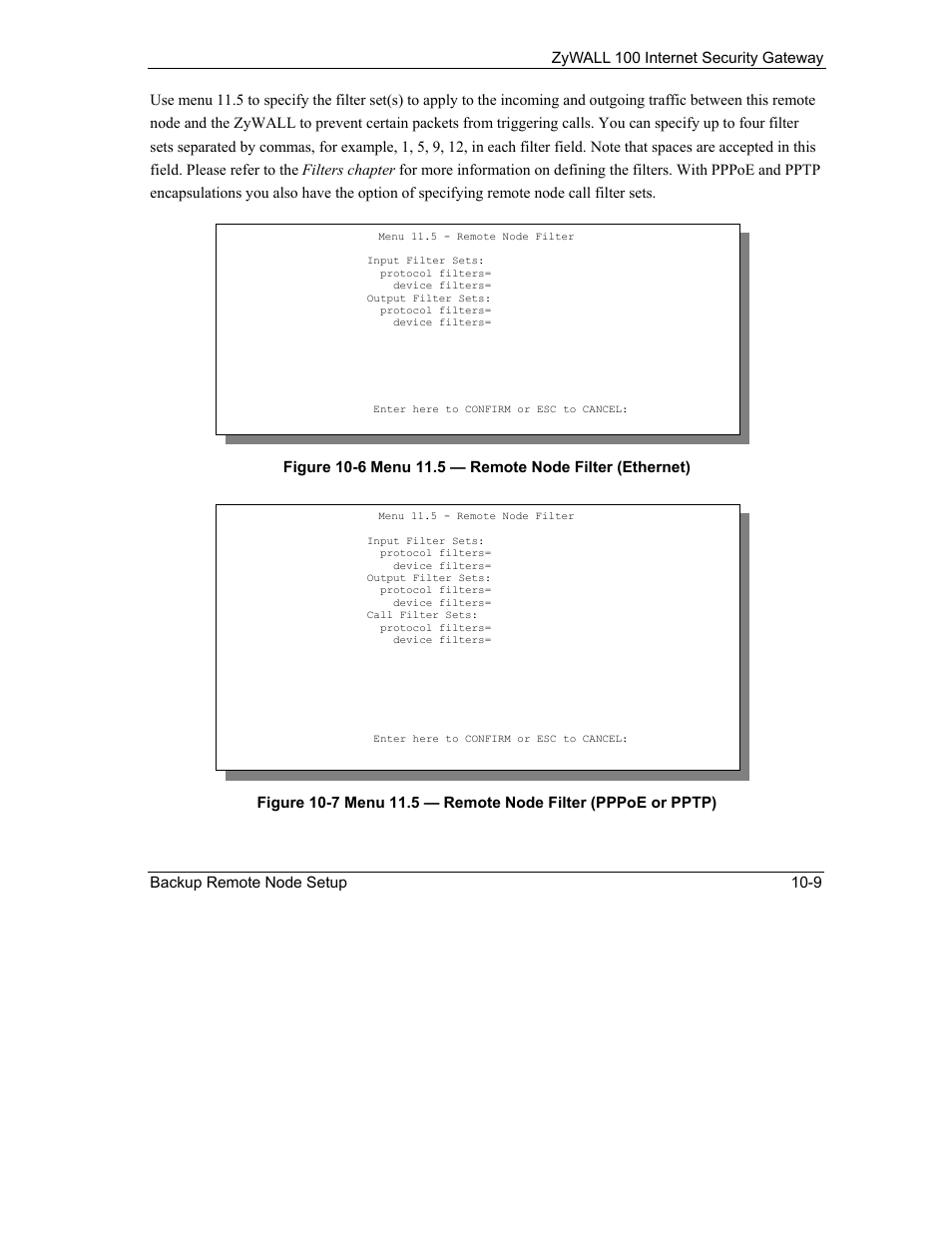 ZyXEL Communications Internet Security Gateway ZyWALL 100 User Manual | Page 108 / 356